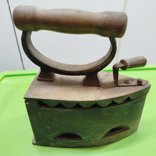 Antique charcoal iron used, 1920s