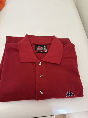 Kappa Polo Shirt Red Bordeaux Size XL Like New