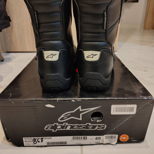 Alpinestars Ridge Waterproof Motorcycle Boots like new, black