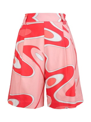 Sara Bataglia Abstract Swirl Bermudas New, Size IT 40/S