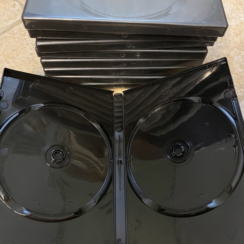 DVD cases 2-disc pack of 10 like new, black