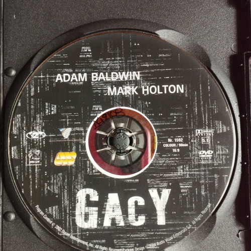 GACY DVD like new with Greek subtitles, drama thriller horror