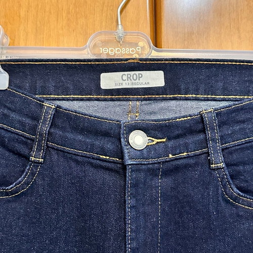 Marks & Spencer high-waisted crop jeans like new, size 40, dark blue
