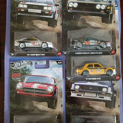 Hotwheels RallyRacers Complete 5-Set New
