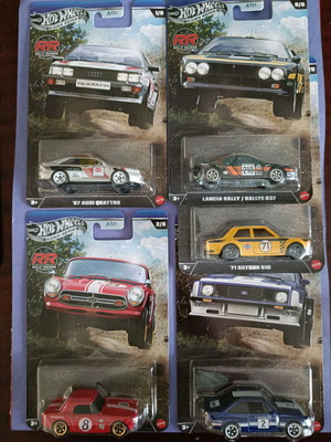 Hotwheels RallyRacers Complete 5-Set New