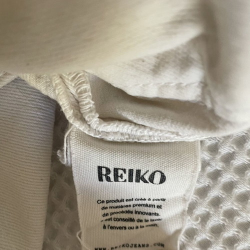 Reiko white jeans three-quarter length, like new, size S