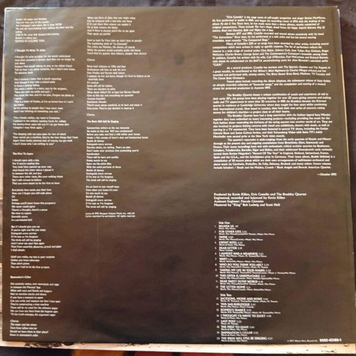 Elvis Costello & The Brodsky Quartet The Juliet Letters vinyl, classical