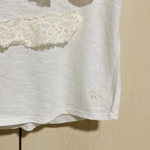 Abercrombie & Fitch sleeveless blouse like new, organic cotton, white