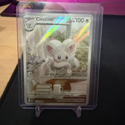 Pokemon TCG Cinccino card like new from Black Bolt