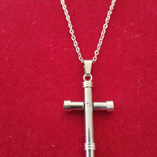 Steel men's cross Apefthon new