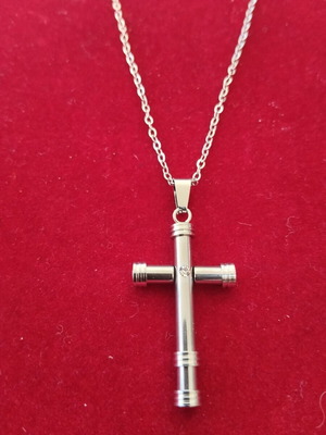 Steel men's cross Apefthon new