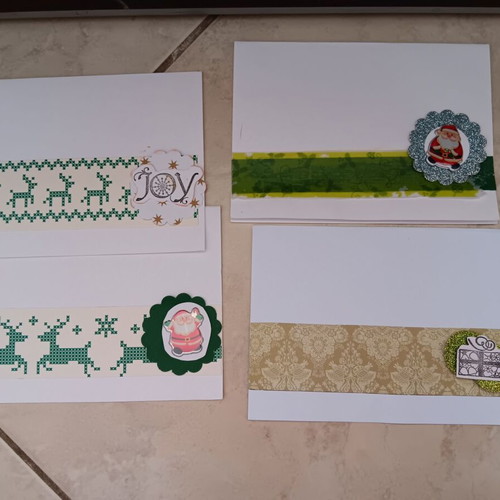 Pack of handmade Christmas cards like new