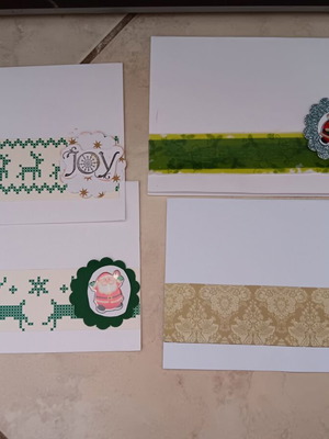 Pack of handmade Christmas cards like new