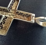 Large silver cross like new