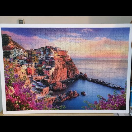 Puzzle 1500 pieces like new, glued and ready for framing