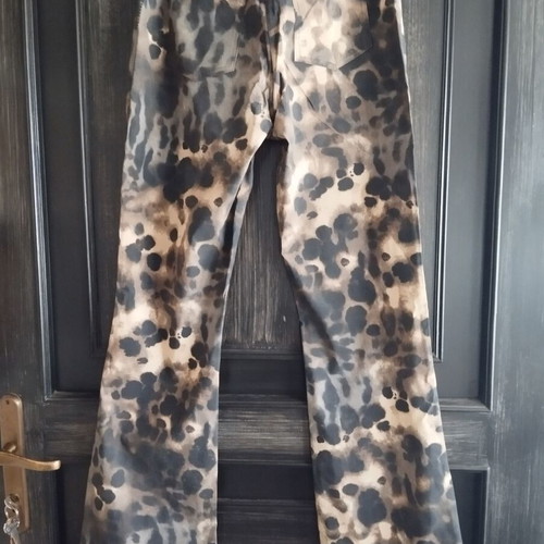 Pants abstract pattern like new, multicolored, size S