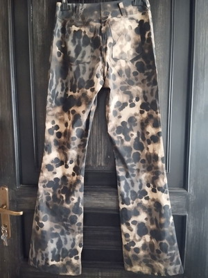 Pants abstract pattern like new, multicolored, size S