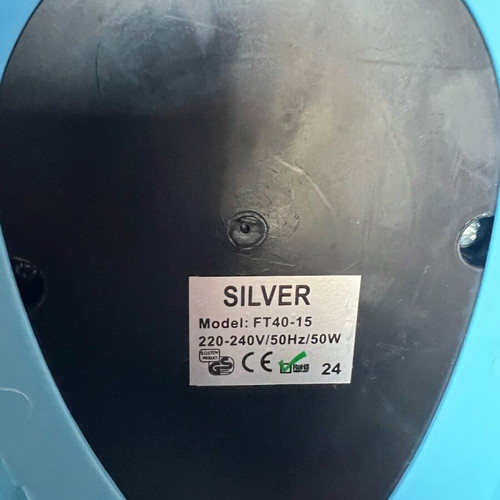 Silver fans with 3 speeds like new, pack of 2