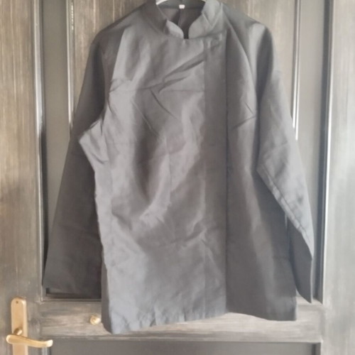 Chef jacket unisex long sleeve like new microfiber