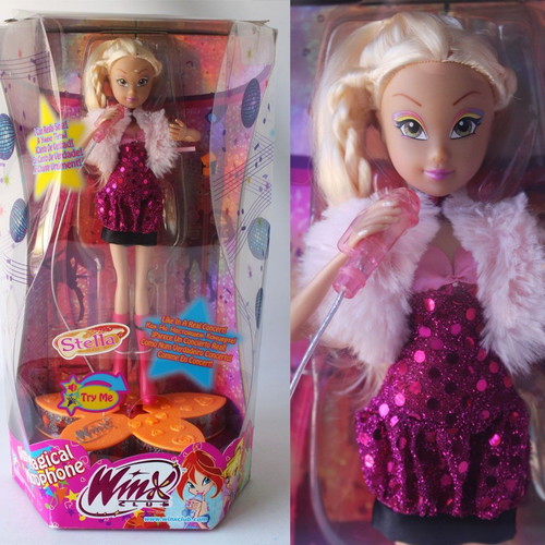 Winx Club 2010 Magical Microphone Stella doll Greek edition new