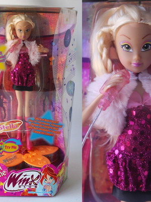 Winx Club 2010 Magical Microphone Stella кукла гръцко издание нова