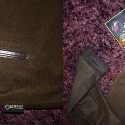 Harkila Tuning Gore tex jacket and pants new, size L, green and brown