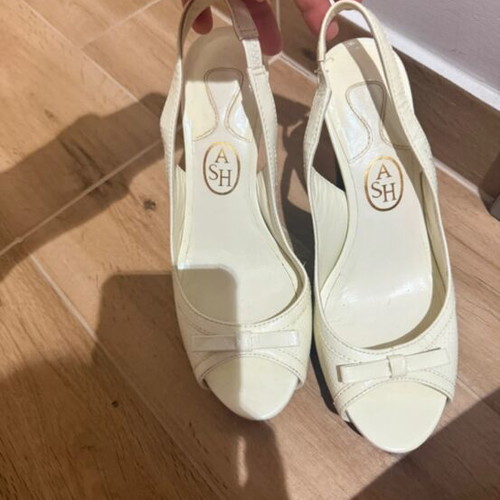 Ash leather sandals used, size 38, white