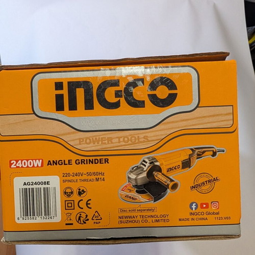 Ingco Angle Grinder 230mm 2400W AG24008E new