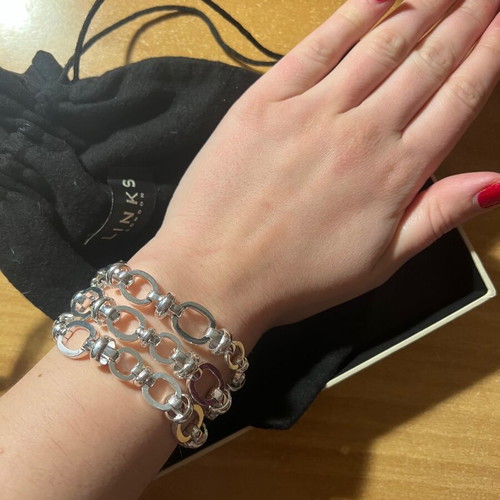 Links of London silver 925 triple chain bracelet new