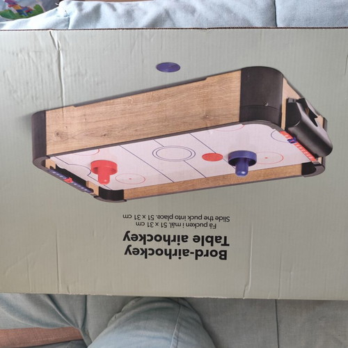Flying Tiger Table Air Hockey used, wooden finish 51x31 cm