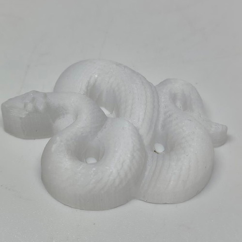 Carved Selenite Snake Feng Shui decor like new
