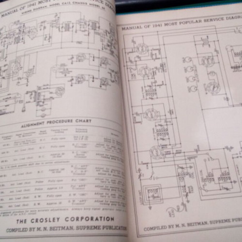 1941 Radio Diagrams like new technical book