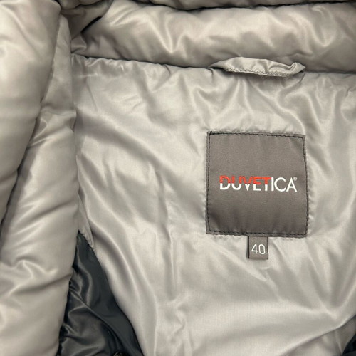Duvetica jacket used with down, size 40, black and gray
