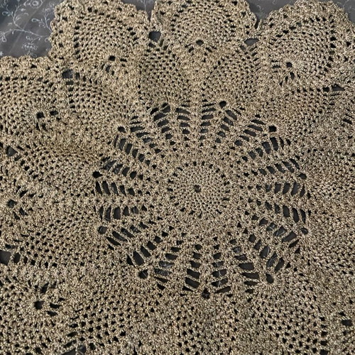 Gold embroidery 53x53 like new