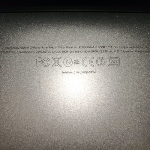 Apple MacBook Pro Mid 2012 A1278 13.3" i7 8GB RAM 250GB SSD used