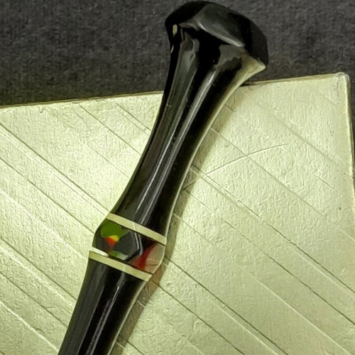 Wooden cigarette pipe with agate used