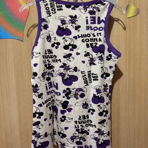 Fawn cotton sleepwear set like new, white and purple, size M