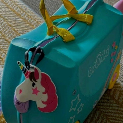 Unicorn luggage tag new
