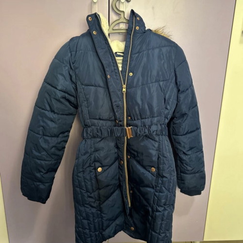 Winter jacket like new, blue, few times worn
