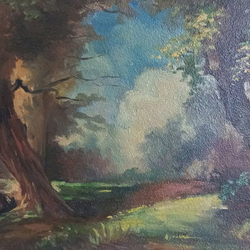 Oil painting used like new, dimensions 54 x 42