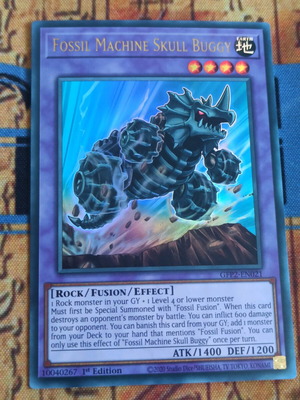 Fossil Machine Skull Buggy κάρτα Yu-Gi-Oh! σε άριστη κατάσταση