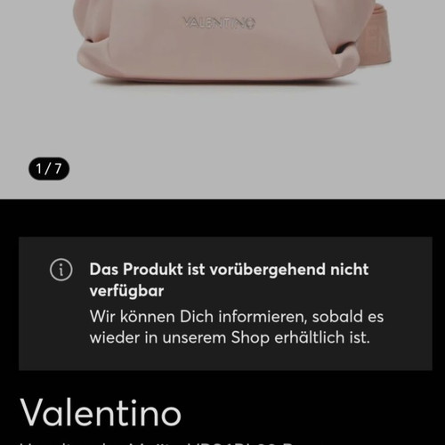 Valentino crossbody bag like new, pink, faux leather