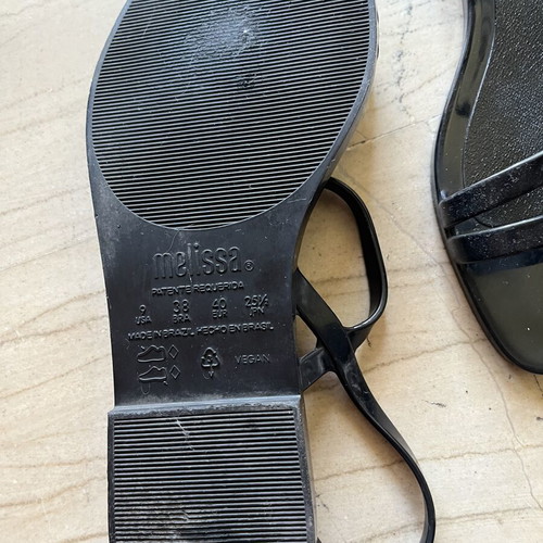 Melissa original sandals used, sizes 40-40.5, firming smell