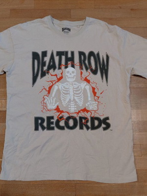 Death Row Records 100% βαμβακερό μπλουζάκι μέγεθος M σαν καινούργιο, λευκό