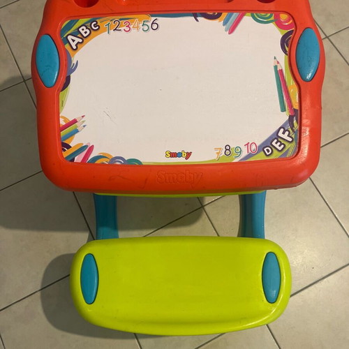 Smoby school desk with accessories used