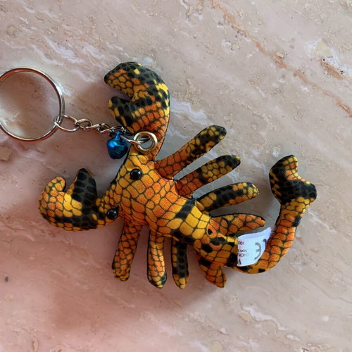 Scorpion Keyholders handmade from batik fabric, new