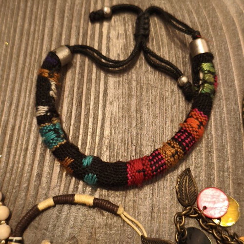 Boho style bracelets used, assorted