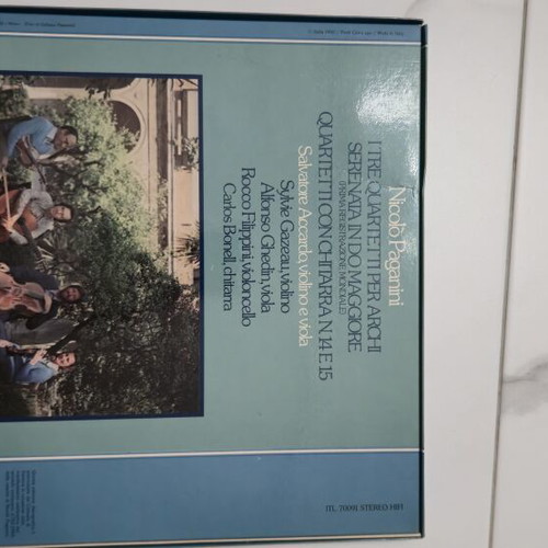 Paganini I Tre Quartetti Per Archi 3 LP Box Set like new, Italia