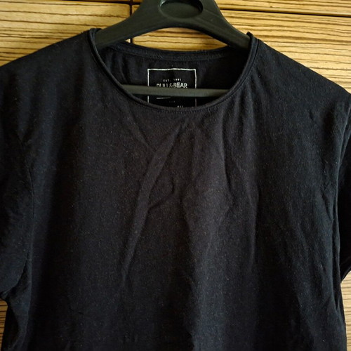 Pull & Bear short-sleeve t-shirt used, black L