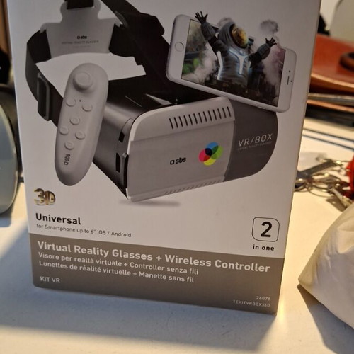 SBS VR Viewer 360 with wireless joystick like new